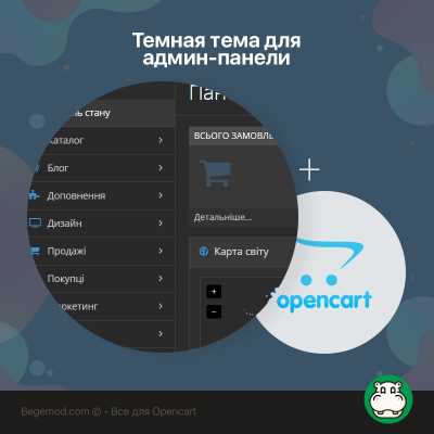 Темна тема для адмін-панелі